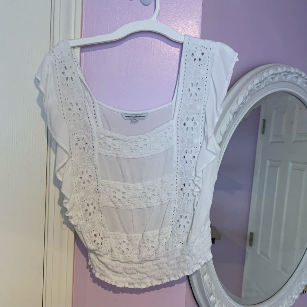 American eagle white top- Size Small